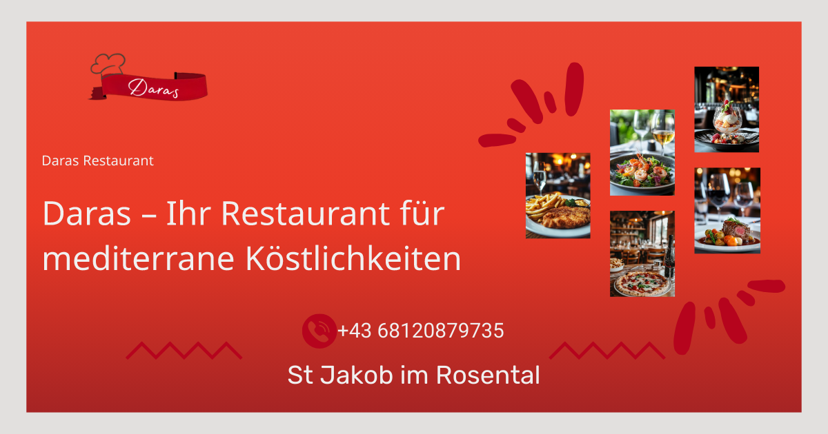 Daras - Mediterrane Küche und Veranstaltungen in St. Jakob